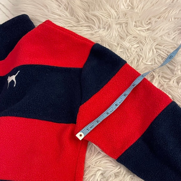 PINK | Striped half zip | Rad & Navy - Picture 8 of 14